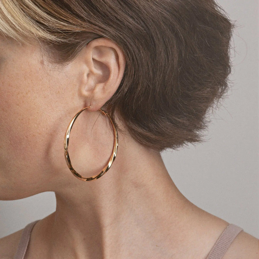 Willow - Twisted Hoop Earrings