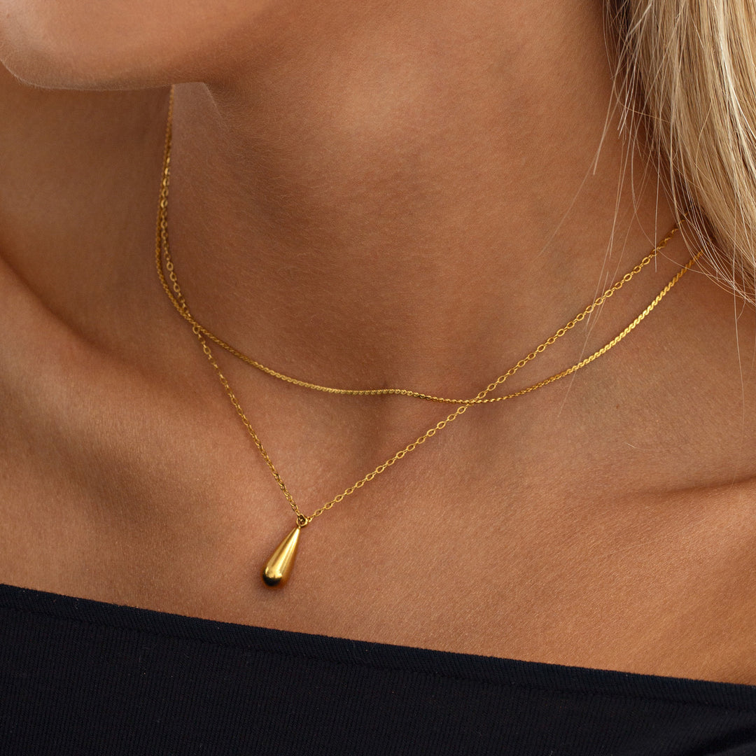 Rani - Collier chaîne minimaliste délicat en acier inoxydable