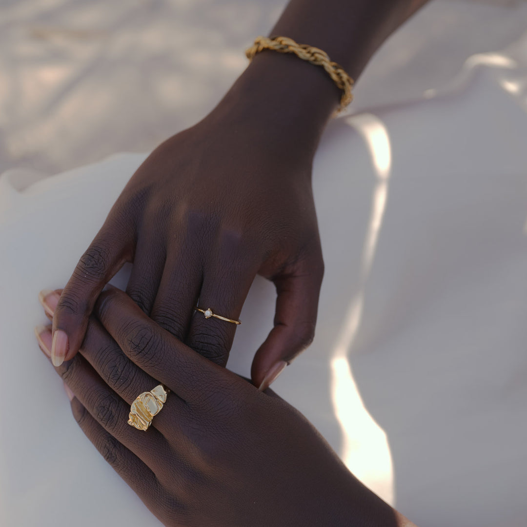 Essie - Bague simple en perles