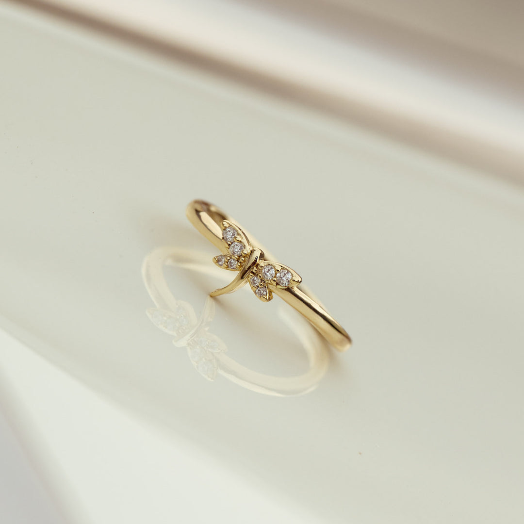 Noya - Dragonfly Crystal Ring