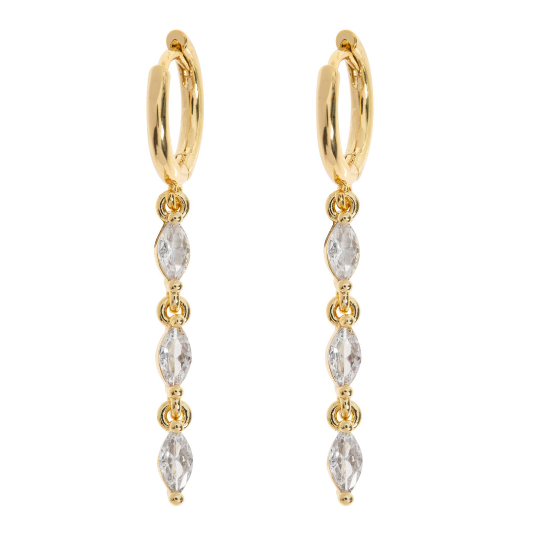 Carina - Crystal Party Hoop Earrings