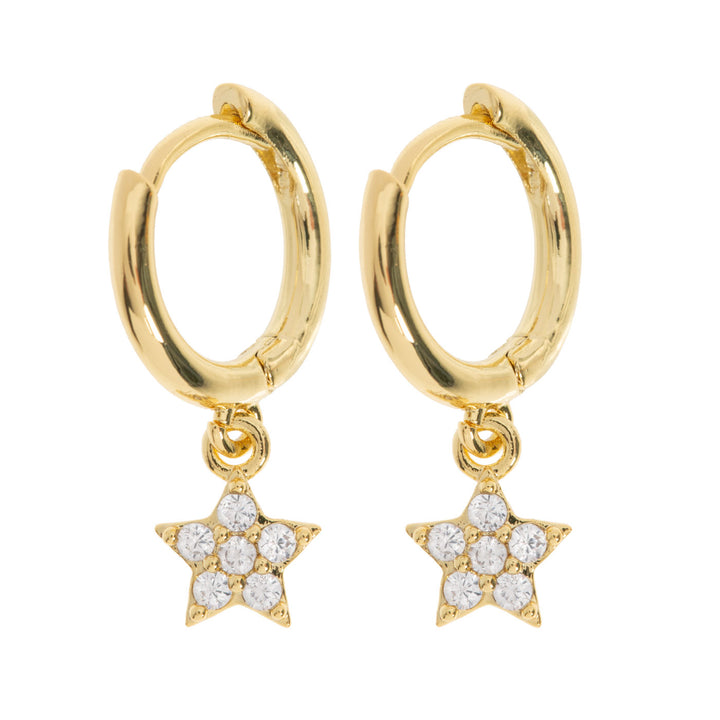 Sienna - Boucles d'oreilles créoles Crystal Star