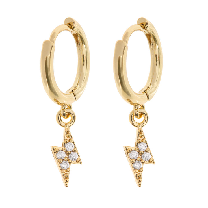 Sienna - Boucles d'oreilles en forme de cerceau Crystal Lightning