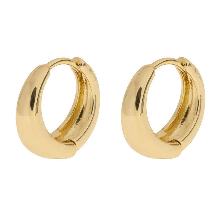 Faye - Classic Wide Hoop Earrings